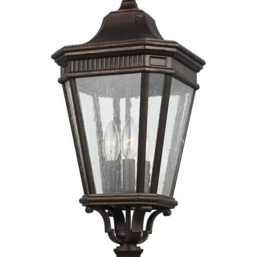 GENERATION LIGHTING Cotswold Lane Small Post Lantern Grecian Bronze OL5427GBZ gravenhurst