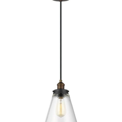 GENERATION LIGHTING Baskin Cone Pendant P1347PAGB/DWZ kleinburg