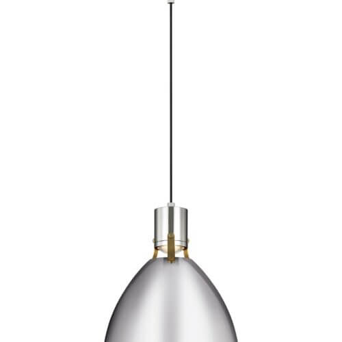 GENERATION LIGHTING Brynne Small LED Pendant Polished Nickel P1442PN-L1 halifax