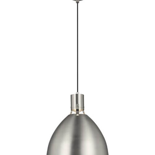 GENERATION LIGHTING Brynne Medium LED Pendant Satin Nickel P1443SN-L1 vancouver