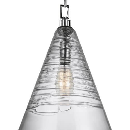 GENERATION LIGHTING Elmore Cone Pendant Chrome P1445CH quebec city