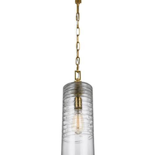 GENERATION LIGHTING Elmore Cylinder Pendant Burnished Brass P1446BBS halifax