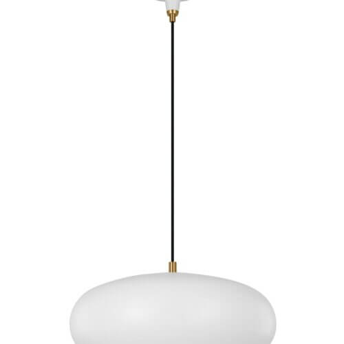 GENERATION LIGHTING Clasica Large Pendant Matte White TP1131MWTBBS erin mills