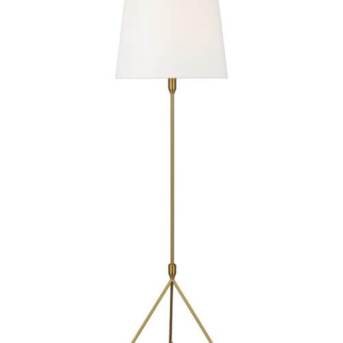 GENERATION LIGHTING Dylan Floor Lamp Burnished Brass TT1131BBS1 port elgin