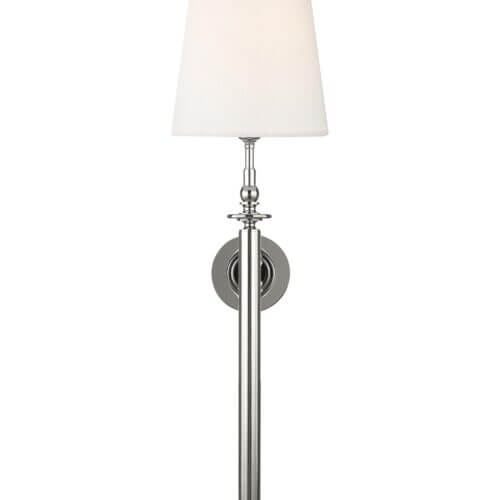 GENERATION LIGHTING Capri Tail Sconce Polished Nickel TW1021PN woodbridge