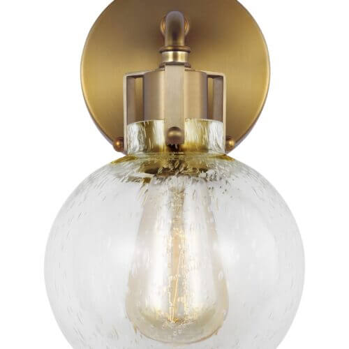GENERATION LIGHTING Clara 1 - Light Sconce Burnished Brass VS24401BBS fredericton