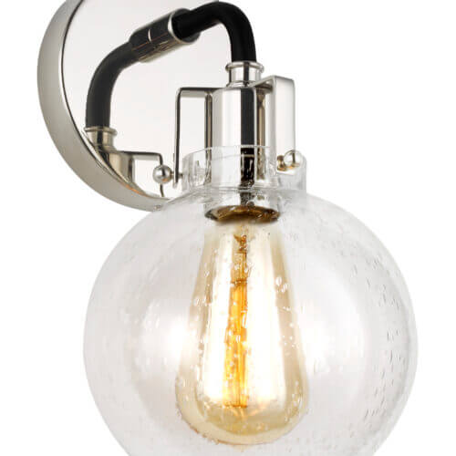 GENERATION LIGHTING Clara 1 - Light Sconce Polished Nickel VS24401PN/TXB barrie