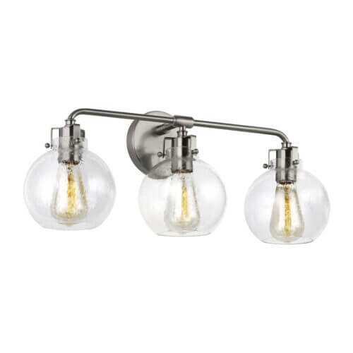 GENERATION LIGHTING Clara 3 - Light Vanity Satin Nickel VS24403SN parkdale
