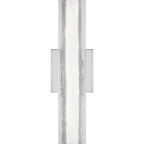 GENERATION LIGHTING Cutler 18" LED Sconce Chrome WB1867CH-L1 niagara