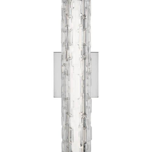 GENERATION LIGHTING Cutler 18" LED Sconce Chrome WB1876CH-L1 collingwood