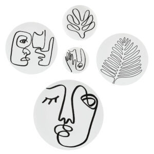 RENWIL SOLANGE PLATES SET OF FIVE W6718 edmonton