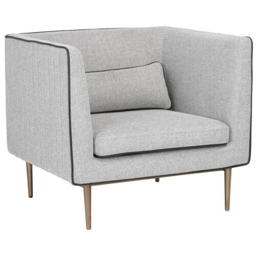SUNPAN Batavia Armchair - Belfast Heather Grey 107745 edmonton