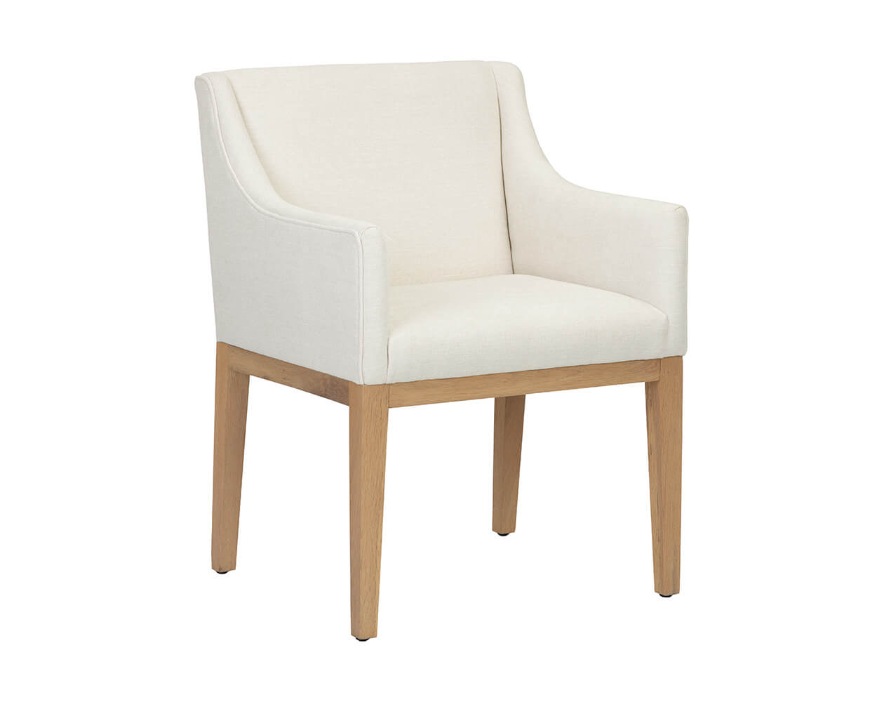 SUNPAN Malik Dining Armchair - Natural - Heather Ivory Tweed 107789 mississauga