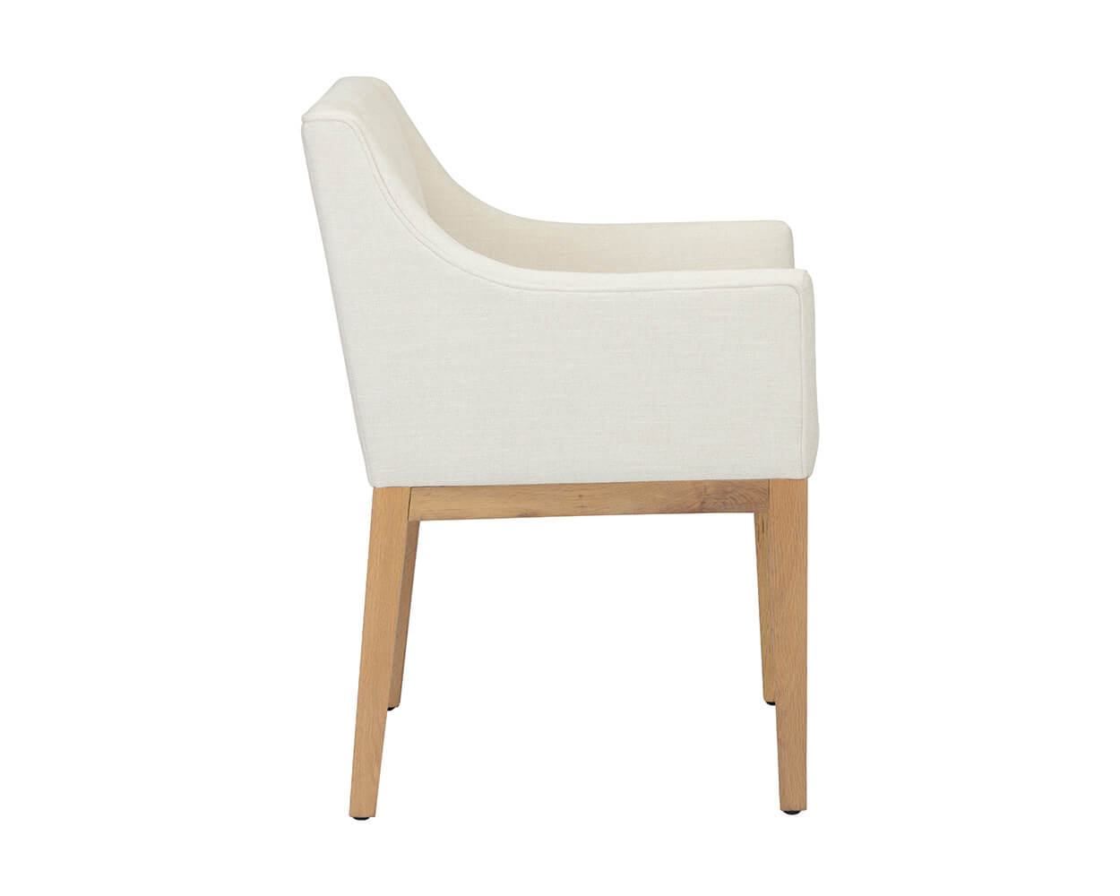 SUNPAN Malik Dining Armchair - Natural - Heather Ivory Tweed 107789 mississauga