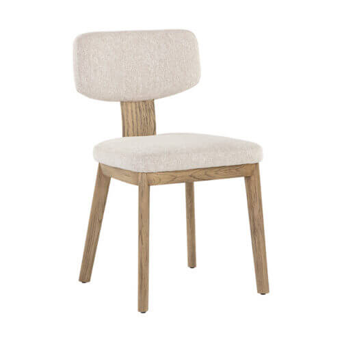 SUNPAN Rickett Dining Chair - Weathered Oak - Dove Cream SET OF TWO 107883 king city
