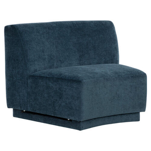 SUNPAN Jaclyn Modular - Armless Chair - Danny Dusty Blue 107896 north york