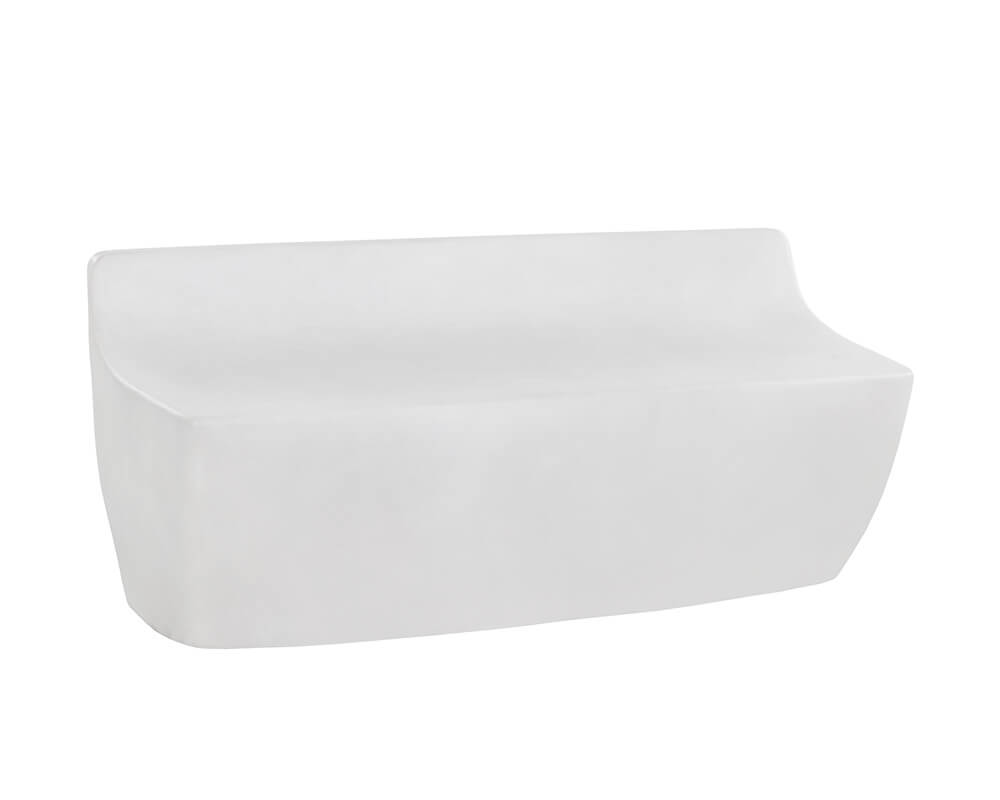 SUNPAN Ledger Bench - White 109277 belleville