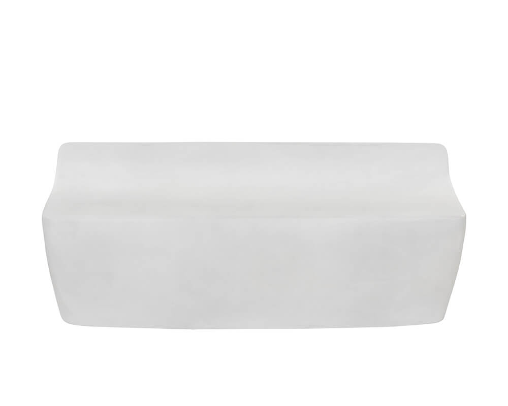 SUNPAN Ledger Bench - White 109277 belleville
