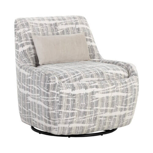 SUNPAN Taira Swivel Lounge Chair - Shade Driftwood / Navarro Stone 109888 kleinburg