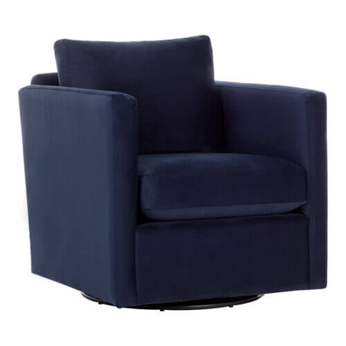 SUNPAN Georgie Swivel Lounge Chair - Abbington Navy 110632 trenton