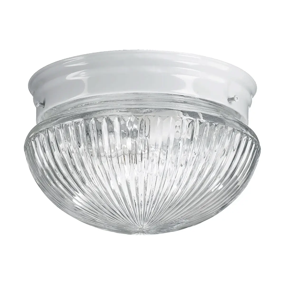 Quorum 6" RIBBED MUSHROOM/WH 3012-6-6