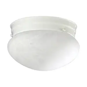 Quorum 6" FAUX ALAB MUSHROOM-WH 3021-6-6