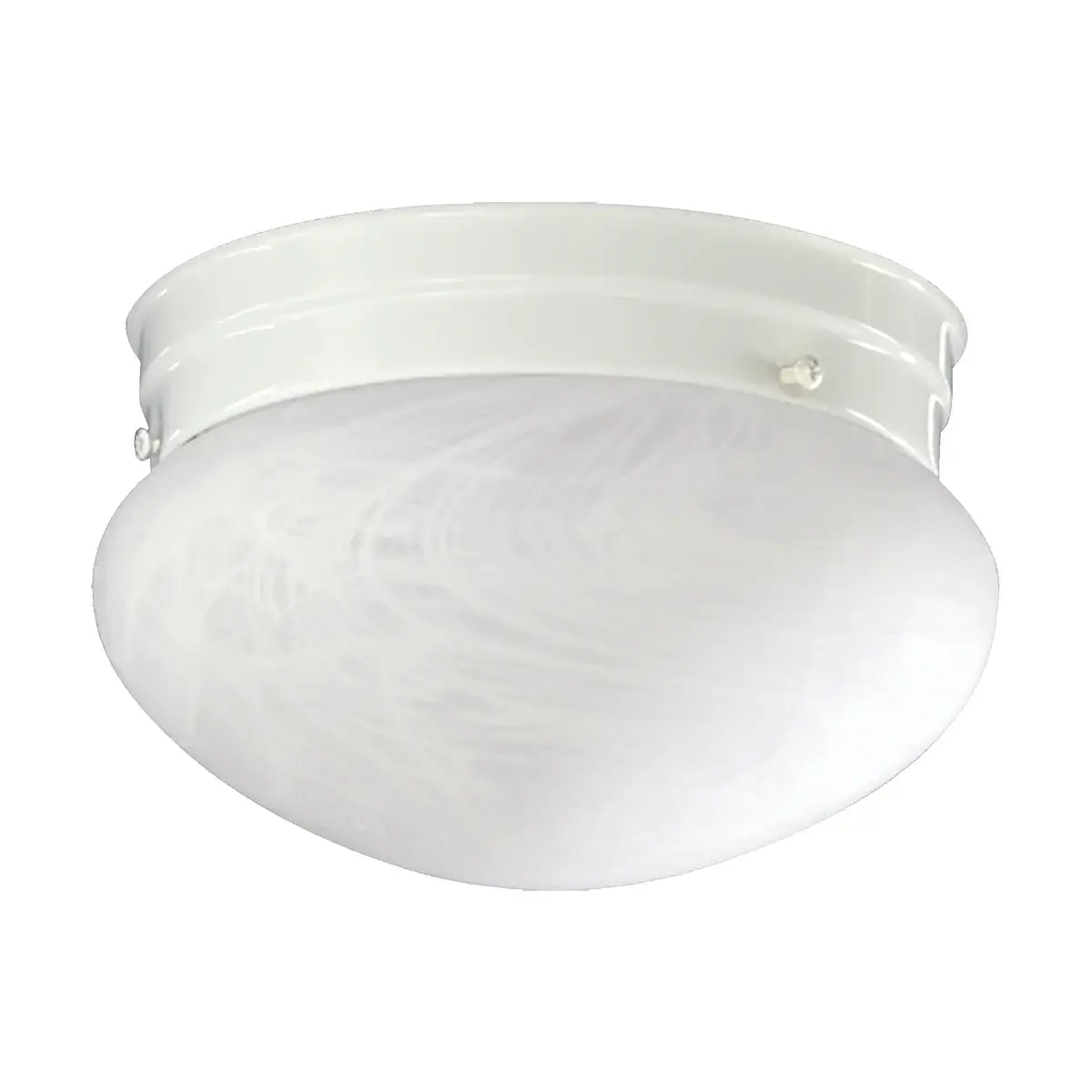 Quorum 8" FAUX ALAB MUSHROOM-WH 3021-8-6