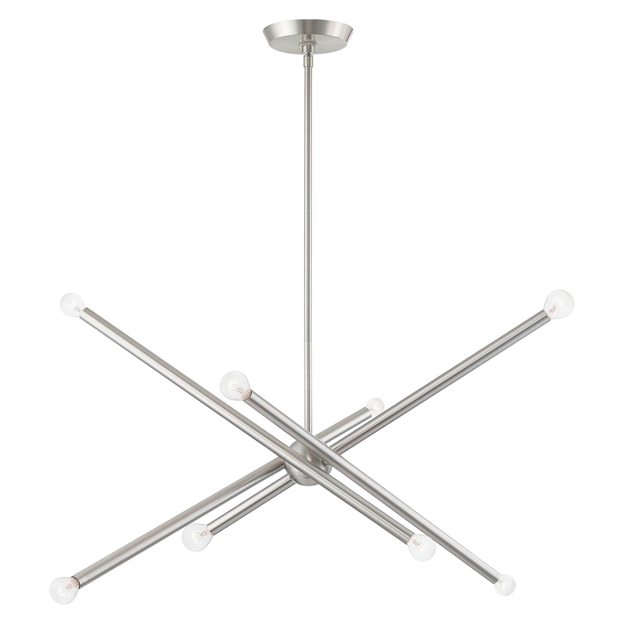 LIVEX LIGHTING Soho Linear Chandelier Brushed Nickel 46778-91 woodbridge