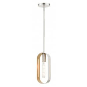 LIVEX LIGHTING Ravena Single Pendant Brushed Nickel 45761-91 laval
