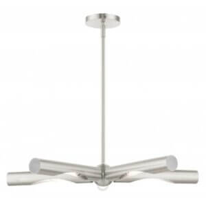 LIVEX LIGHTING Acra Chandelier Brushed Nickel 45915-91 winnipeg