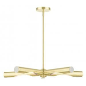 LIVEX LIGHTING Acra Chandelier Satin Brass 45915-12 calgary