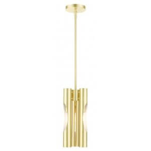 LIVEX LIGHTING Acra Pendant Chandelier Satin Brass 45913-12 parkdale