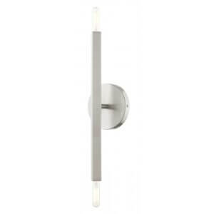 LIVEX LIGHTING Monaco Sconce Brushed Nickel 46981-91 king city