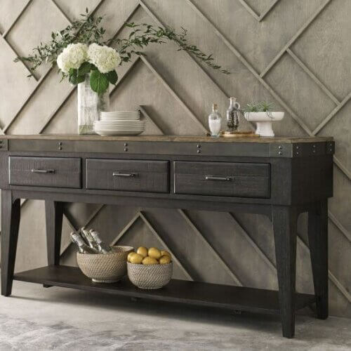 KINCAID PLANK ROAD ARTISANS SIDEBOARD CHARCOAL 706-850C trenton