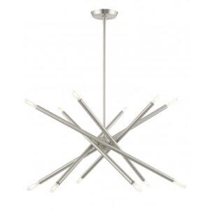 LIVEX LIGHTING Soho Chandelier Brushed Nickel 46776-91 laval