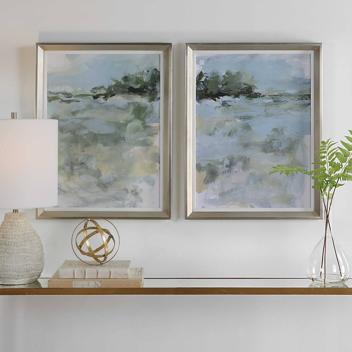 UTTERMOST FAR AWAY VIEW FRAMED PRINTS, S/2 41454 bracebridge