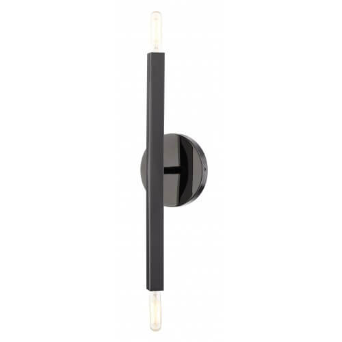 LIVEX LIGHTING Monaco Sconce Black Chrome 46981-46 aurora