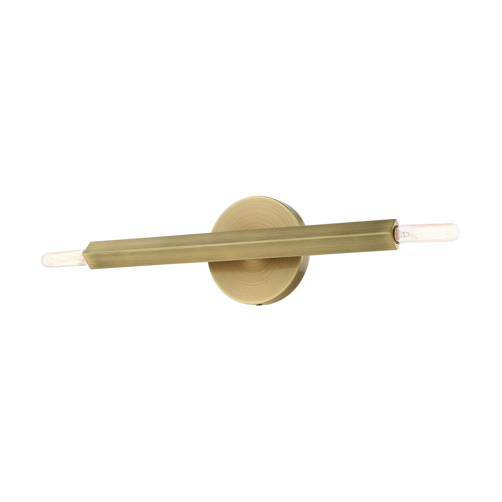 LIVEX LIGHTING Monaco Sconce Antique Brass 46981-01 woodbridge