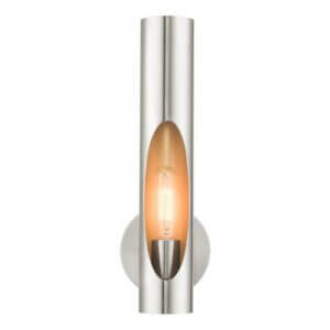 LIVEX LIGHTING Novato Single Sconce Brushed Nickel 45891-91 huntsville