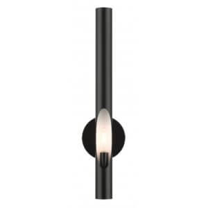 LIVEX LIGHTING Acra Tall Single Sconce Shiny Black 45911-68 richmond hill