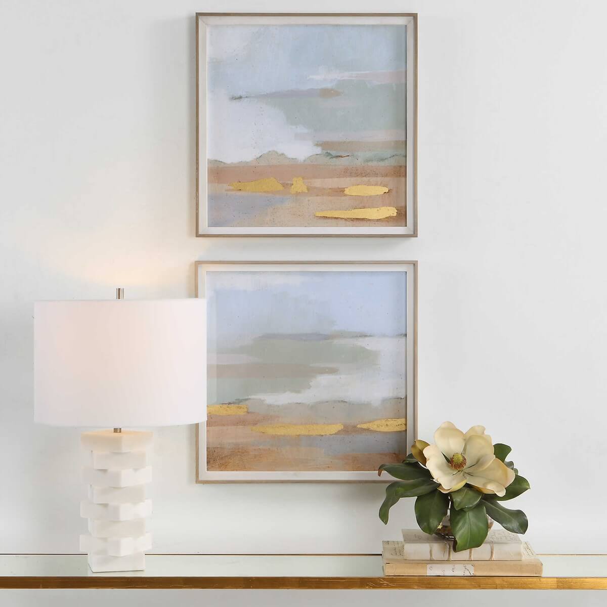 UTTERMOST ABSTRACT COASTLINE FRAMED PRINTS, S/2 41468 montreal