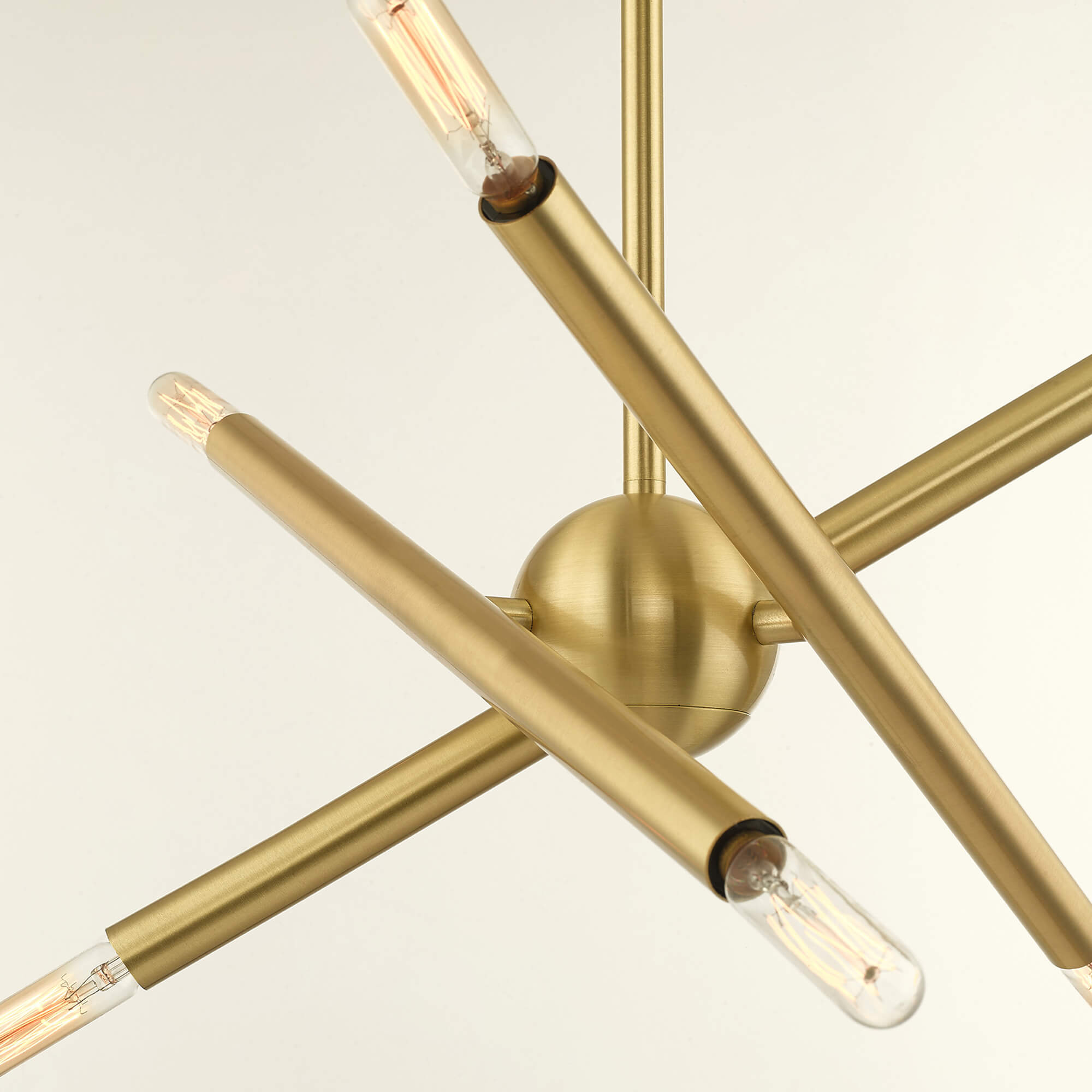 LIVEX LIGHTING Soho Petite Chandelier Satin Brass 46773-12 mississauga