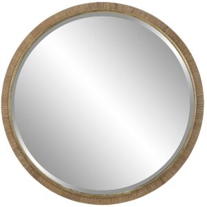 UTTERMOST PARADISE ROUND MIRROR 09849 woodbridge