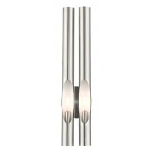 LIVEX LIGHTING Acra Large Tall Double Sconce Brushed Nickel bracebridge 45912-91