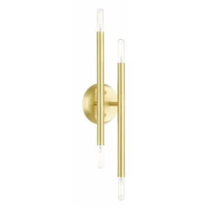 LIVEX LIGHTING Soho Sconce Satin Brass 46771-12 quebec city