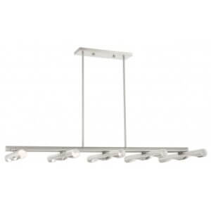 LIVEX LIGHTING Acra Large Linear Chandelier Brushed Nickel 45918-91 calgary