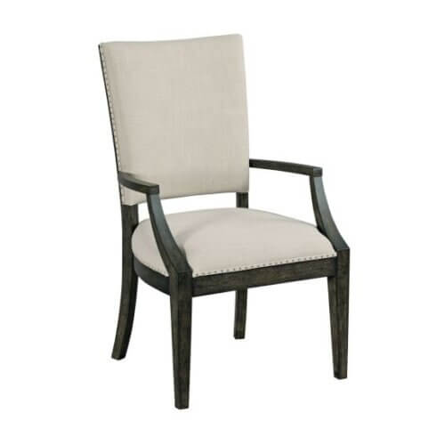KINCAID PLANK ROAD HOWELL ARM CHAIR CHARCOAL SET OF TWO 706-623C collingwood