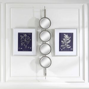 UTTERMOST BUTTON MIRROR, SILVER 09842 orilla