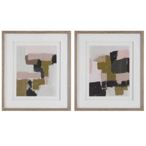 UTTERMOST COLOR BLOCK FRAMED PRINTS, S/2 41453 fredericton