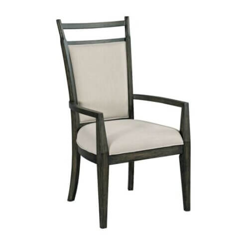 KINCAID PLANK ROAD OAKLEY ARM CHAIR CHARCOAL SET OF TWO 706-637C newmarket